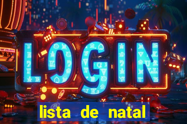 lista de natal para imprimir